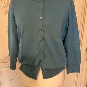 Talbots Light Blue Pima Cotton Sweater